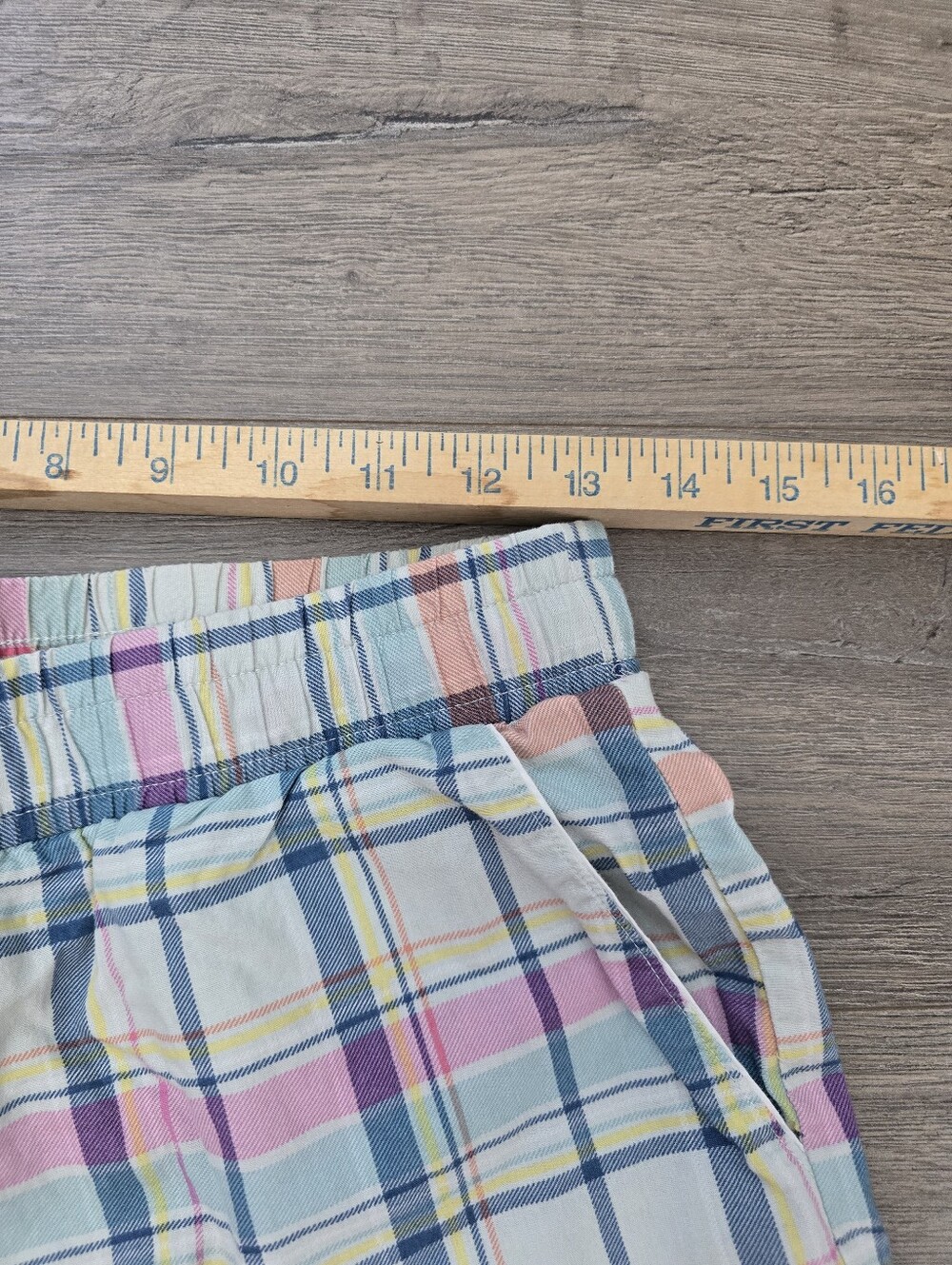 Vera Bradley Plaid Pajama Set Size XS Comfort Pastels Loungewear - Picture 9 of 10